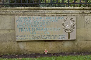 Commemorative plaque at Mary Stevens Park, Stourbridge