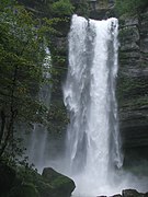 La cascade en grandes eaux.