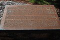 Information plaque at boat dock