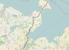 Spoorlijn Lübeck - Puttgarden op de kaart