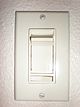 Electric residential lighting dimmer switch