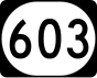 Kentucky Route 603 marker