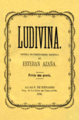 Portada de la novela: Ludivina (1879).