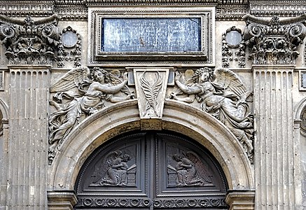 Detail of the south portal, in Renaissance style (17th c.)