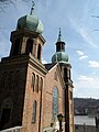 Saint Nicholas Croatian Catholic Church, built from 1900 to 1904, in the Troy Hill neighborhood of Pittsburgh, PA.