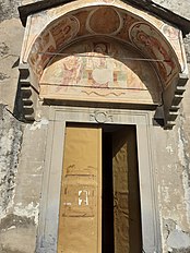 Gêxa da Sunta (Basérega Paròcchia, Rànsu), a porte d'ingressu