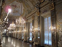 The Mirror Gallery of the Royal Palace of Genoa Genova, palazzo reale, galleria degli specchi 04.JPG