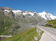 Blick von Schöneck an der Gletscherstraße Richtung Glockner