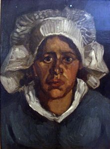വിൻസെന്റ് വാൻഗോഗ് - "Head of a Peasant Woman in a White Bonnet"
