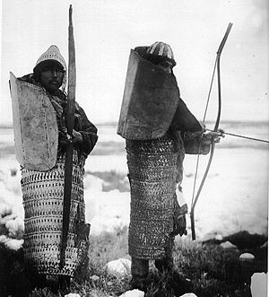 Late lamellar armour worn by native Siberians ...