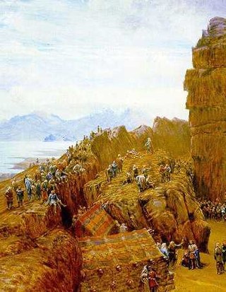 A 19th century depiction of a meeting of the Alþingi at Þingvellir.