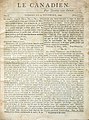 Titelseite des Canadien vom 22. November 1806