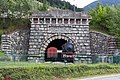 Reconstruction of the old entrance to the Mont-Cenis railway tunnel