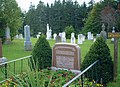 赤毛のアンの作者L・M・モンゴメリーの墓（2005年10月）