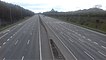 Deserted M50 motorway near Castleknock