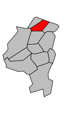 Kanton na mapě arrondissementu Antony
