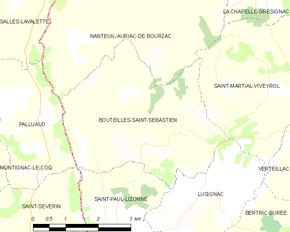 Poziția localității Bouteilles-Saint-Sébastien
