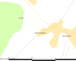 Saint-Thiébault – Mappa