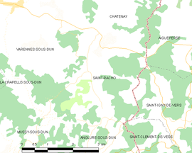 Mapa obce Saint-Racho