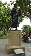 Estátua de Marco Polo em Hangzhou, China.