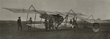 Лев Роберт Мельч (1901—1934) чех јуучыл летчик, Farman F.30 деп самолет, Чехословак легиондор, Уфада аэродром, 1918 ј.