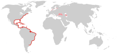 Mapa występowania