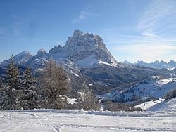 Monte Pelmo visto dal Monte Civetta