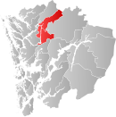 Vị trí Vaksdal tại Hordaland