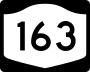 New York State Route 163 marker