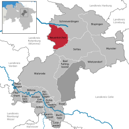Läget för kommunen Neuenkirchen i Landkreis Heidekreis
