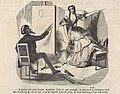Caricature pour le Petit Journal pour rire, 1863 (série Les Artistes et les bourgeois)