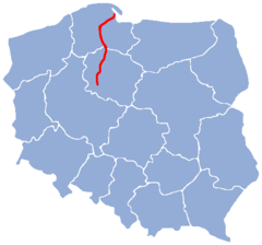 Mapa przebiegu linii kolejowej 201