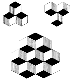 Optical illusion image used in psychological tests