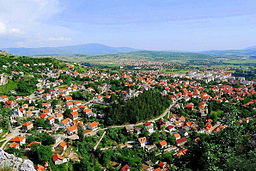 Vy över huvudorten Livno