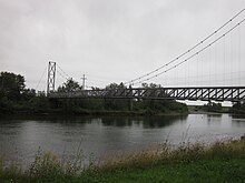 Suspension bridge on the Bonaventure river