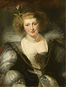 Helena Fourment in wedding dress, detail