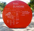 Plan du parc Blandan