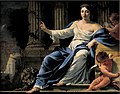 Polyhymnia, muse for veltalenhet, Simon Vouet, 1600-tallet