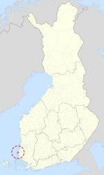 Location of Pyhämaa in Finland
