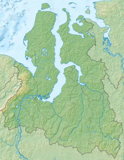 Jamalin nenetsien autonomisen piirikunnan kartta