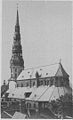 Aufnahme der Petri Kirche in Riga um 1900