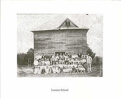 The first School in Loosier, Alabama