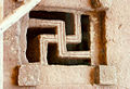 'n Swastikavorm in 'n kerk in Lalibela.