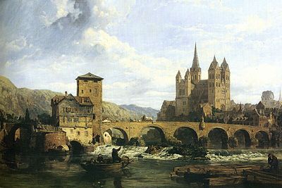 George Clarkson Stanfield, 1862. Catedral de Limburg vista des del nord-oest.