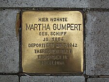 Stolperstein für Martha Gumpert in Hannover