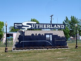 Sutherland entrance sign