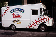 A Tastykake delivery van on Chestnut Street in Philadelphia, Pa. Tastycake-van.jpg