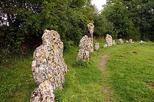 English: The north section of the Rollright Stones