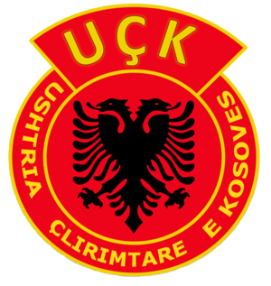 Logo of the KLA (Kosovo Liberation Army) Deuts...