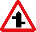 Staggered junction from the right